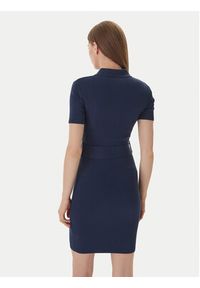 Guess Sukienka dzianinowa V6RK08 Z4642 Granatowy Slim Fit. Kolor: niebieski. Materiał: syntetyk #4
