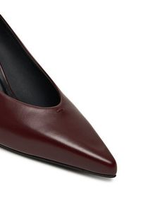 Max Mara Szpilki 2524526171600 Bordowy. Kolor: czerwony. Materiał: skóra. Obcas: na szpilce #4