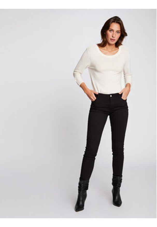 Morgan Jeansy 191-PETRA Czarny Skinny Fit. Kolor: czarny