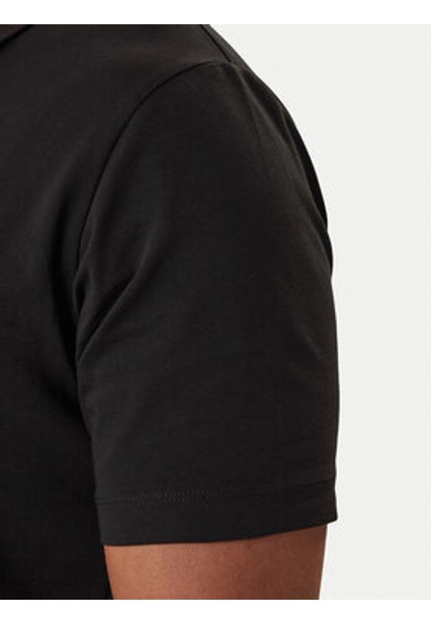 Karl Lagerfeld - KARL LAGERFELD Polo 745025 561235 Czarny Regular Fit. Typ kołnierza: polo. Kolor: czarny. Materiał: bawełna