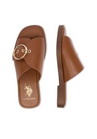 U.S. Polo Assn. Klapki EO-MARINA002W/6Y1 Brązowy. Kolor: brązowy. Materiał: materiał #7