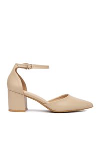 Jenny - JENNY Czółenka CEO-ANGEL WS210702-10 Beżowy. Kolor: beżowy. Materiał: materiał #1