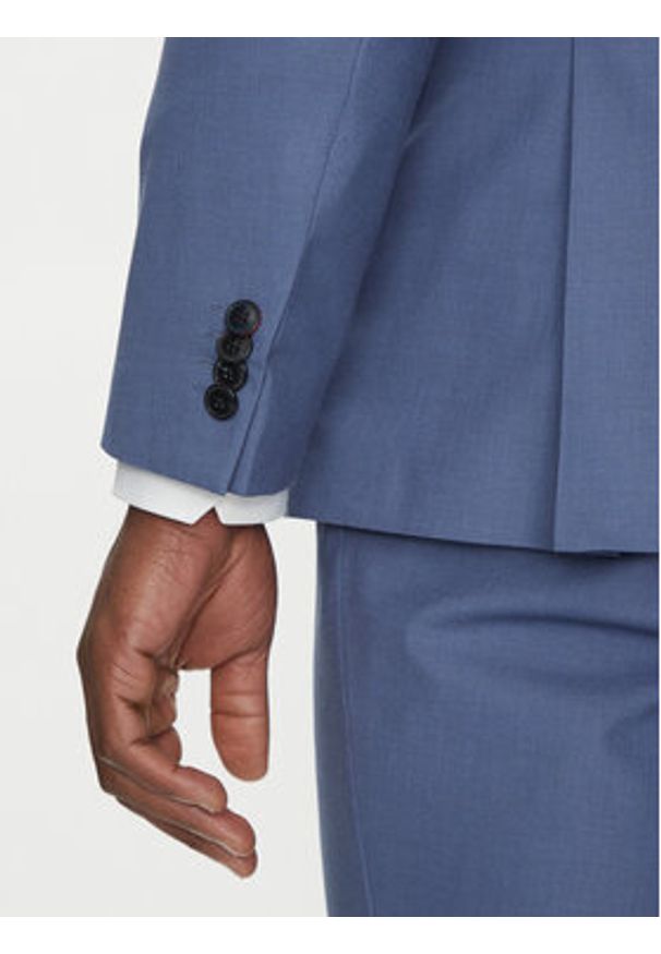 Hugo - HUGO Garnitur Henry/Getlin232X 50530116 Niebieski Slim Fit. Kolor: niebieski. Materiał: syntetyk