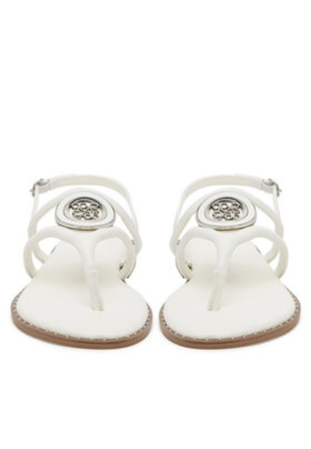 Nine West Sandały 123AL1754 Biały. Kolor: biały. Materiał: materiał