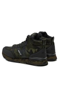 Replay - REPLAY Sneakersy Arthur Mid Camo Mid-Top GMS68.000.C0092T Zielony. Kolor: zielony. Materiał: skóra #3