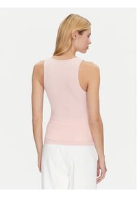 Guess Top W5GP57 KCV52 Różowy Slim Fit. Kolor: różowy. Materiał: syntetyk