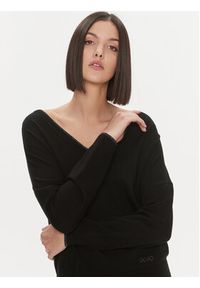 Liu Jo Sweter MF3392 MS49I Czarny Regular Fit. Kolor: czarny. Materiał: wiskoza #5
