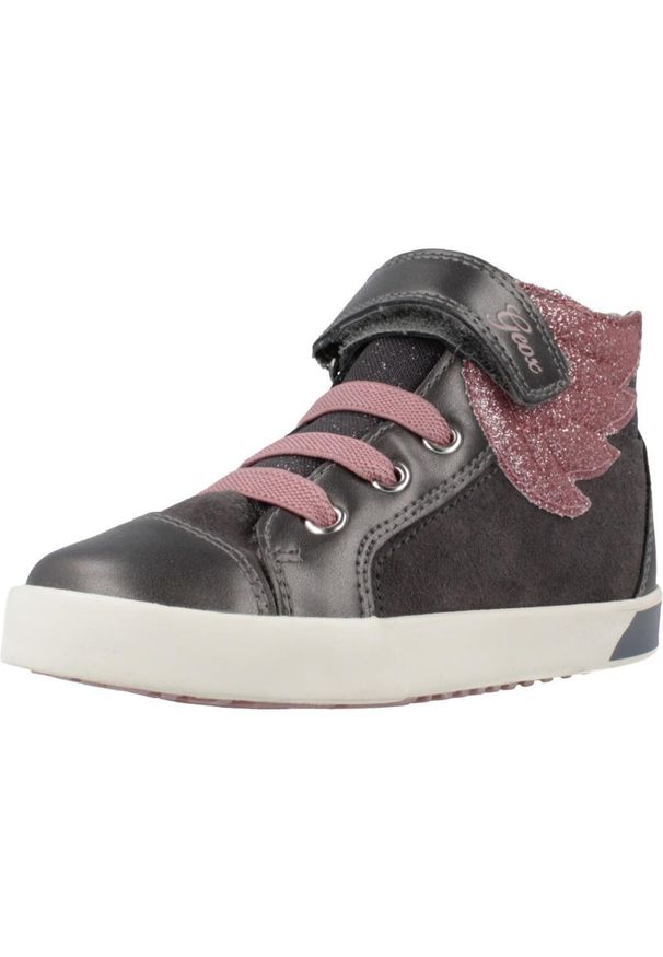 Geox - Buty GEOX B KILWI Szary. Kolor: szary. Materiał: tkanina, syntetyk. Sport: turystyka piesza