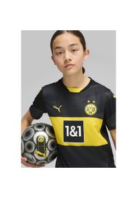 Puma - Młodzieżowa koszulka wyjazdowa Borussia Dortmund 24/25 PUMA Black Faster Yellow. Kolor: żółty, wielokolorowy, czarny