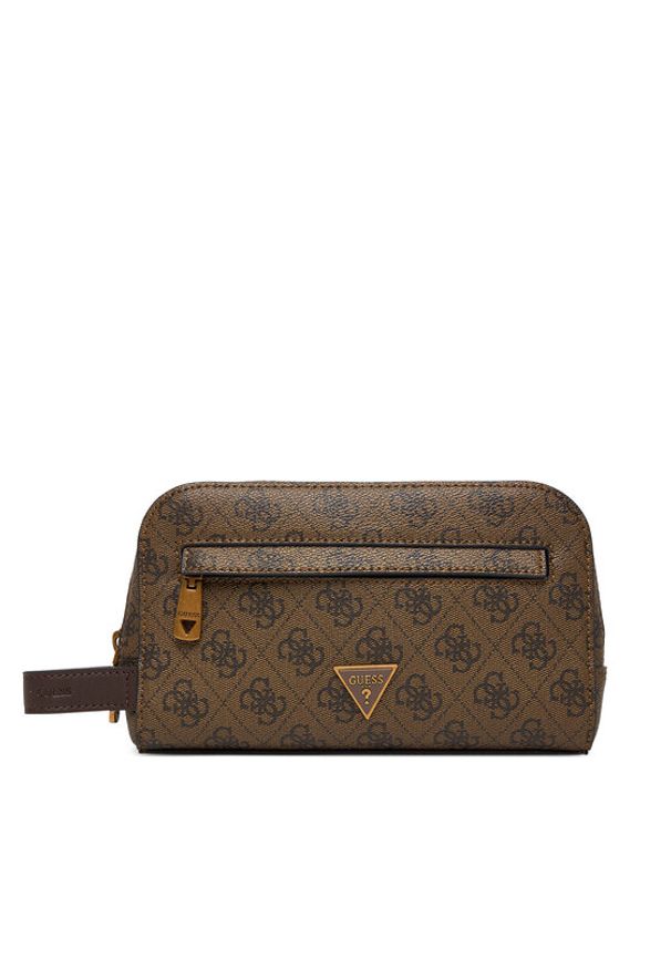 Guess Kosmetyczka PMMILO P5461 Brązowy. Kolor: brązowy. Materiał: skóra