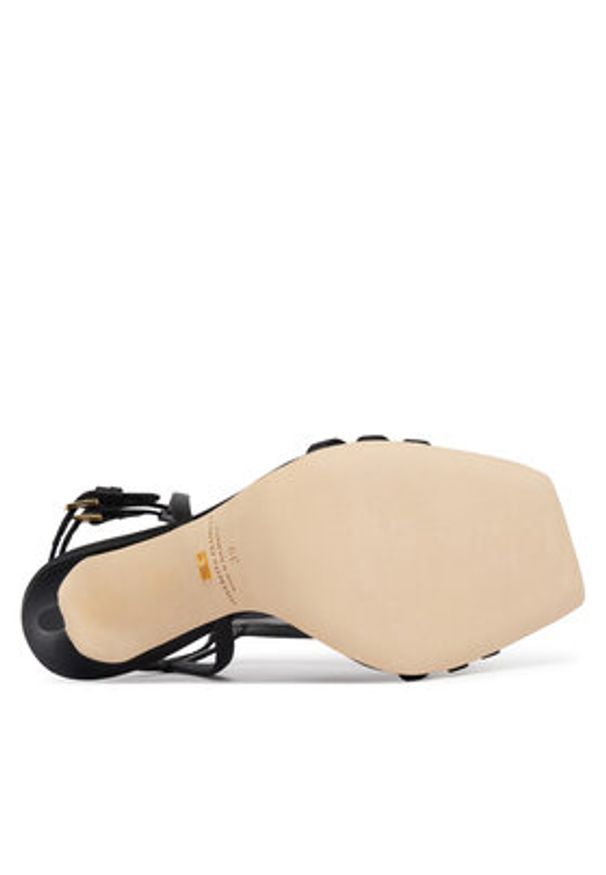 Elisabetta Franchi Sandały SA-24L-62E2-V590 Czarny. Kolor: czarny. Materiał: materiał