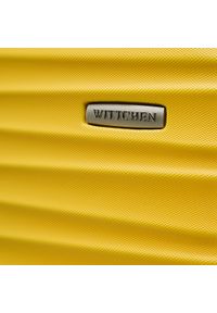 Wittchen - Średnia walizka z ABS-u z żebrowaniem żółta. Kolor: żółty. Materiał: guma #4