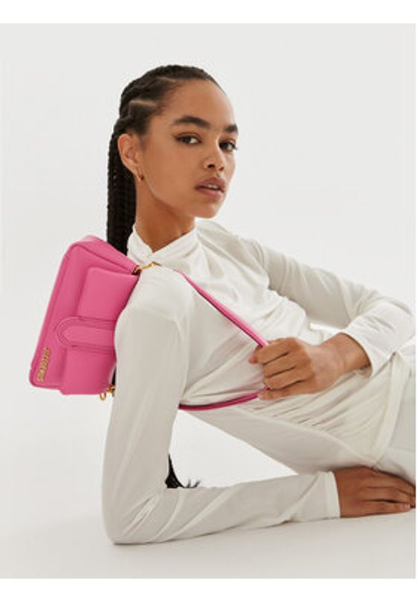 JACQUEMUS Torebka Le Petit Bambimou 233BA335-3073 Różowy. Kolor: różowy. Materiał: skórzane