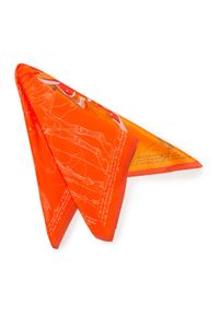 Wittchen - Damska apaszka jedwabna we wzory. Okazja: na spotkanie biznesowe. Kolor: wielokolorowy, pomarańczowy, czerwony. Materiał: jedwab. Wzór: gładki. Sezon: lato. Styl: elegancki, biznesowy #3