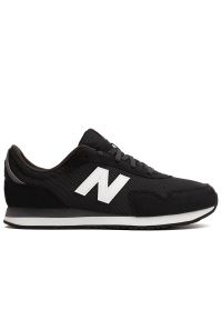Buty New Balance GC323BK - czarne. Okazja: na co dzień. Kolor: czarny. Materiał: guma, materiał, syntetyk. Szerokość cholewki: normalna