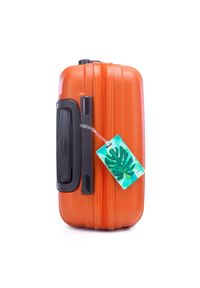Wittchen - Mała walizka z zawieszką pomarańczowa. Kolor: pomarańczowy. Materiał: guma #6