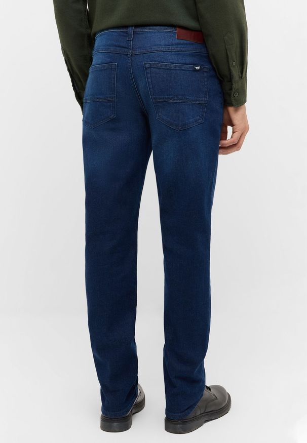 Męskie Spodnie jeansowe Mustang Style Washington Straight Denim Blue 1017233 5000 883