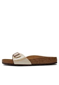 Birkenstock Klapki Madrid 0940153 Beżowy. Kolor: beżowy. Materiał: skóra #6