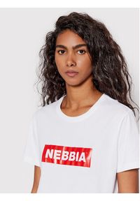 NEBBIA T-Shirt 592 Biały Regular Fit. Kolor: biały. Materiał: bawełna