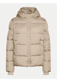 Pieces Kurtka zimowa 17115626 Beżowy Regular Fit. Kolor: beżowy. Materiał: syntetyk. Sezon: zima