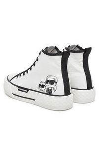 Karl Lagerfeld - KARL LAGERFELD Trampki KL60654T Biały. Kolor: biały. Materiał: materiał #6