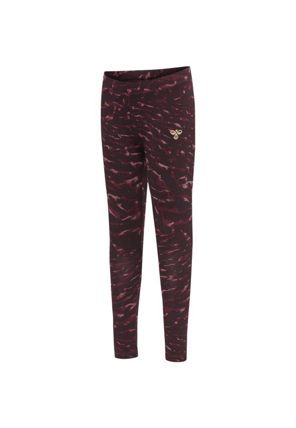 Legginsy dziewczęce Hummel Didde. Kolor: wielokolorowy, czerwony, brązowy. Styl: sportowy