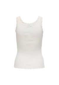 only - ONLY Top Sara 15345994 Kremowy Slim Fit. Kolor: kremowy. Materiał: bawełna #5