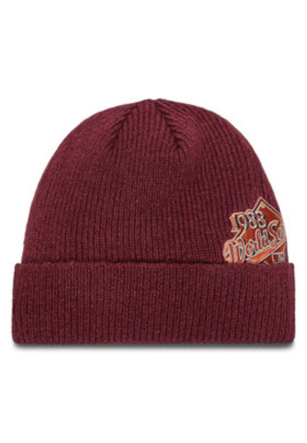New Era Czapka LA Dodgers World Series Patch Cuff Knit Beanie 60580732 Czerwony. Kolor: czerwony. Materiał: materiał, akryl