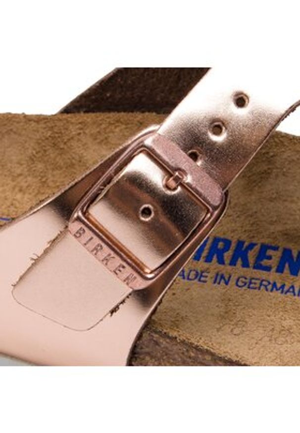 Birkenstock Japonki Gizeh Bs 1005049 Różowy. Kolor: różowy. Materiał: skóra