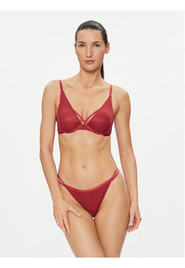 Hunkemöller Stringi Ivana Hl String Tr 203612 Czerwony. Kolor: czerwony. Materiał: syntetyk