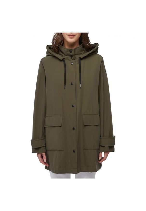 Geox - Kurtka GEOX W ILDE PARKA Zielony. Kolor: zielony. Materiał: tkanina