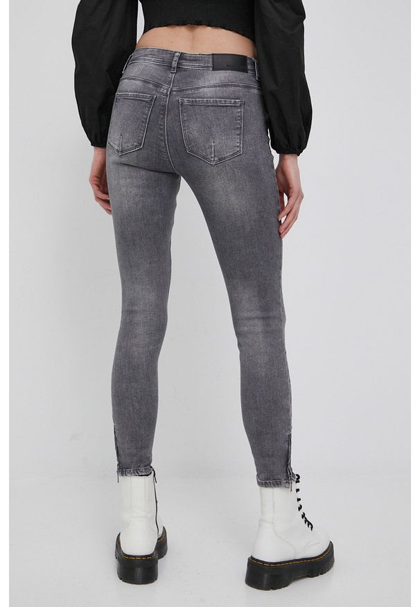 Noisy may - Noisy May jeansy Kimmy damskie medium waist. Kolor: szary
