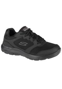 skechers - Buty treningowe męskie, Skechers Flex Advantage 4.0. Zapięcie: sznurówki. Kolor: czarny. Materiał: materiał, syntetyk, tkanina. Szerokość cholewki: normalna. Sport: turystyka piesza