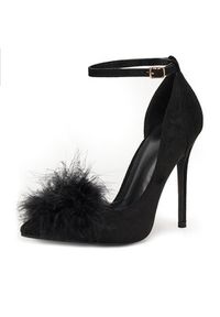 DeeZee Szpilki HT92831-126 Czarny. Kolor: czarny. Materiał: skóra. Obcas: na szpilce #6