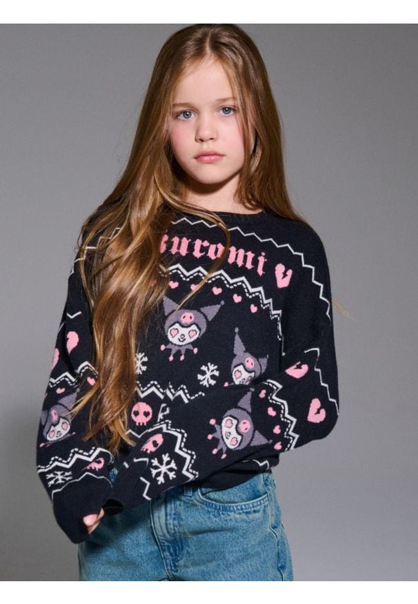 Sinsay - Sweter Hello Kitty - wielobarwny. Wzór: motyw z bajki