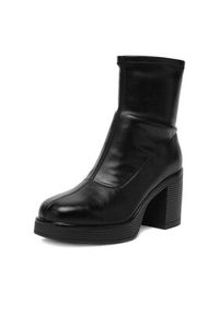 Jenny - JENNY Botki CEO-HY58560S-1 Czarny. Kolor: czarny. Materiał: syntetyk, materiał