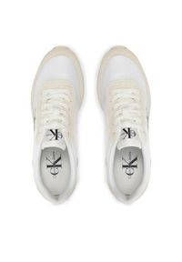Calvin Klein Jeans Sneakersy Retro Runner Low Lace Ny Ml YW0YW01326 Biały. Kolor: biały. Materiał: materiał