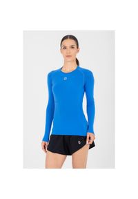 NESSI SPORTSWEAR - Koszulka z długim rękawem sportowa damska Nessi Sportswear Ultra. Kolor: niebieski. Długość rękawa: długi rękaw. Długość: długie. Sport: bieganie