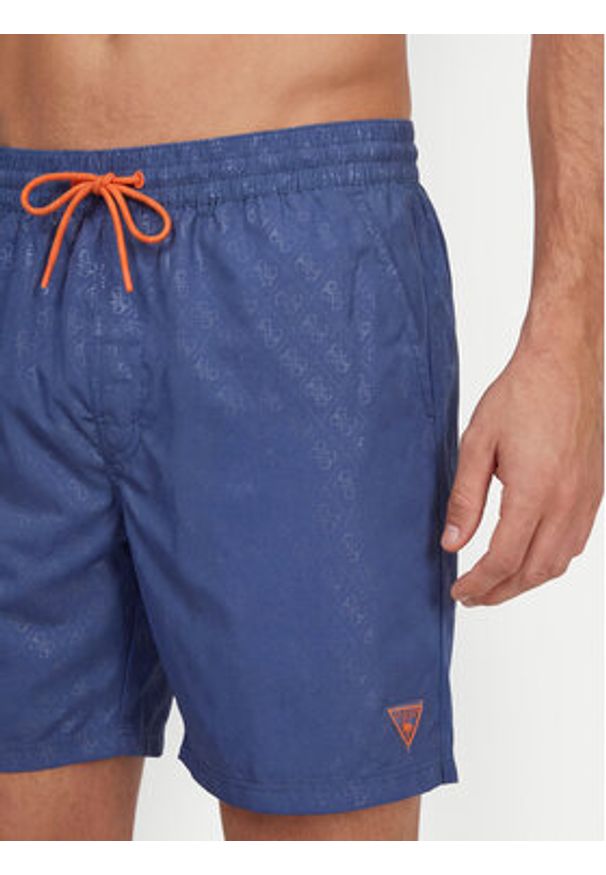 Guess Szorty kąpielowe F6GT26 WG2A2 Niebieski Regular Fit. Kolor: niebieski. Materiał: syntetyk