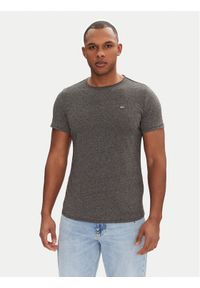 Tommy Jeans T-Shirt Jaspe DM0DM09586 Szary Slim Fit. Kolor: szary. Materiał: bawełna, syntetyk