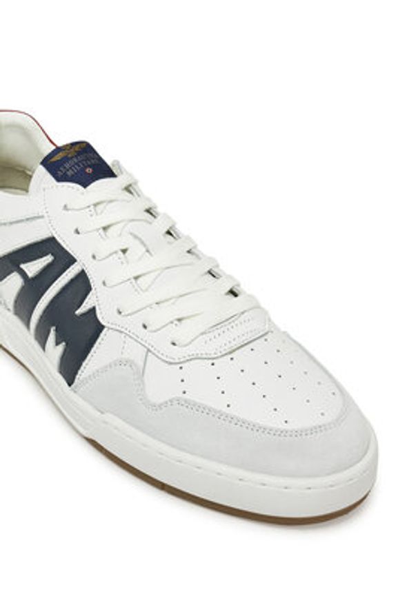 Aeronautica Militare Sneakersy 251SC300UXPL212 Biały. Kolor: biały. Materiał: skóra