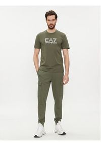 EA7 Emporio Armani Spodnie dresowe 8NPP59 PJ05Z 1846 Zielony Regular Fit. Kolor: zielony. Materiał: bawełna #4