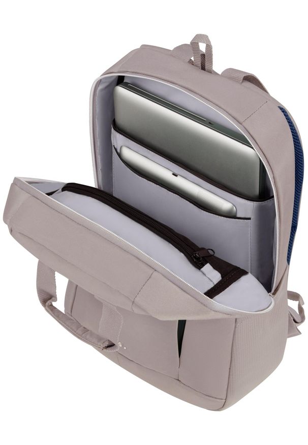 Plecak Samsonite Guardit Classy 14.1'' beżowy. Kolor: beżowy. Materiał: materiał, tkanina. Styl: biznesowy