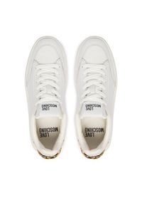 Love Moschino - LOVE MOSCHINO Sneakersy JA15224G1OIA0100 Biały. Kolor: biały. Materiał: skóra #3