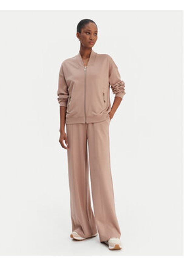 Liu Jo Sport Spodnie dresowe TA6026 JS182 Brązowy Relaxed Fit. Kolor: brązowy. Materiał: wiskoza