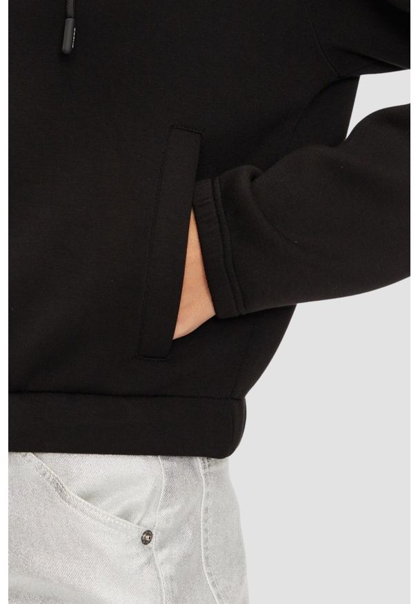 Guess - GUESS Czarna damska bluza rozpinana Cecilia, Rozmiar M. Kolor: czarny