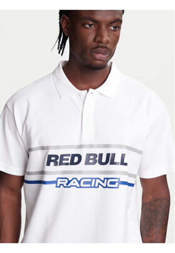Pepe Jeans Polo Red Bull Racing Moto Panel RM540017 Biały Regular Fit. Typ kołnierza: polo. Kolor: biały. Materiał: bawełna