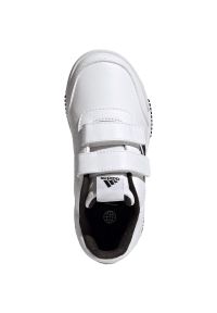Adidas - Buty adidas Tensaur Sport 2.0 Cf Jr GW1981 białe. Okazja: na co dzień, na spacer. Zapięcie: rzepy. Kolor: biały. Materiał: guma, syntetyk, materiał, skóra. Szerokość cholewki: normalna. Sport: turystyka piesza