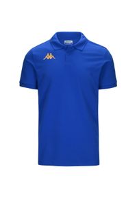 Polo Kappa Gastio. Typ kołnierza: polo. Kolor: niebieski, wielokolorowy. Sport: piłka nożna #1