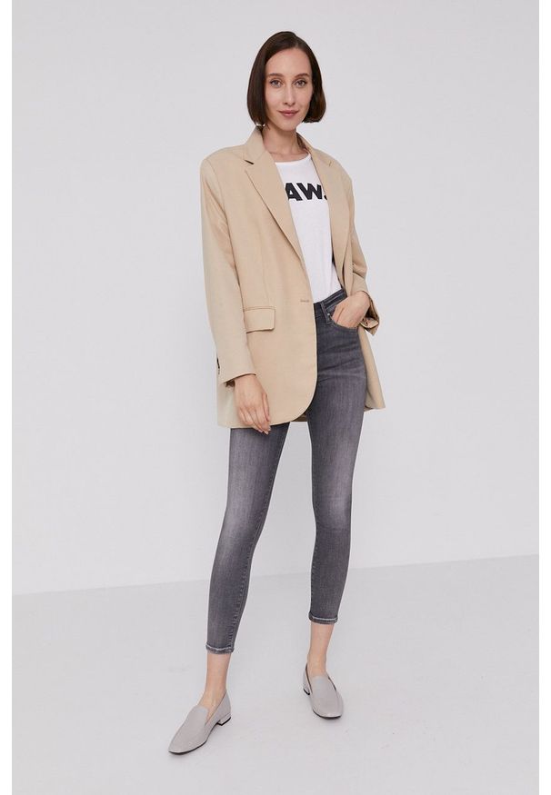 Pepe Jeans - Jeansy. Stan: podwyższony. Kolor: szary